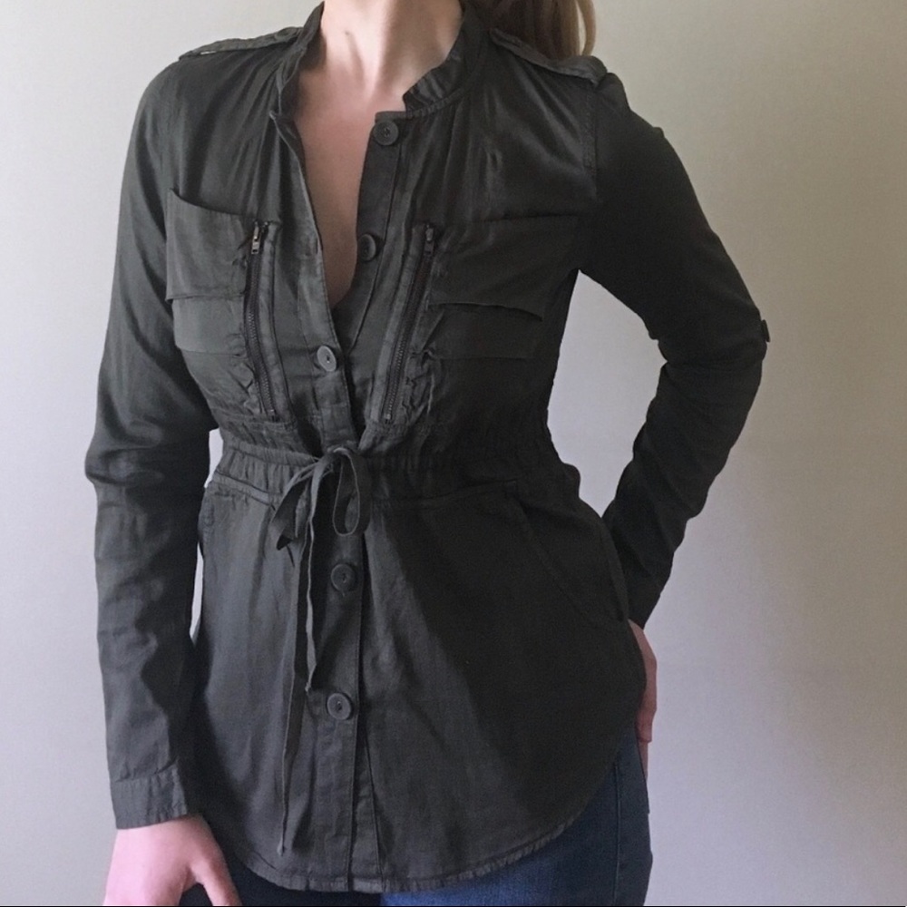 Urban Outfitters Green Tunic Shirt
